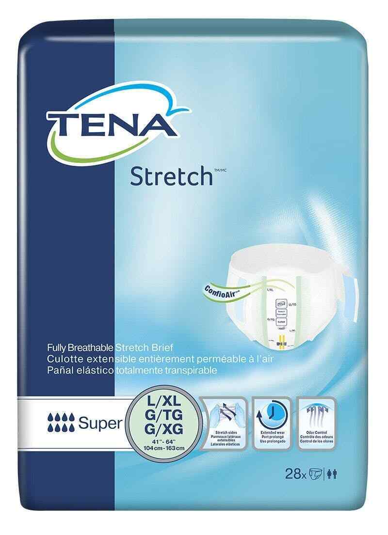 TENA Stretch Super Incontinence Underwear Briefs Diapers Heavy Absorbency