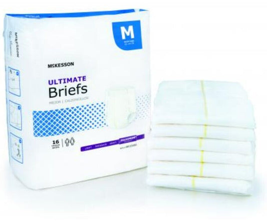 McKesson Ultimate Disposable Diapers Incontinence Briefs With Tabs, Maximum