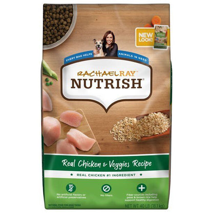Rachael Ray Nutrish Real Chicken & Veggies Recipe Natural Food for Dogs