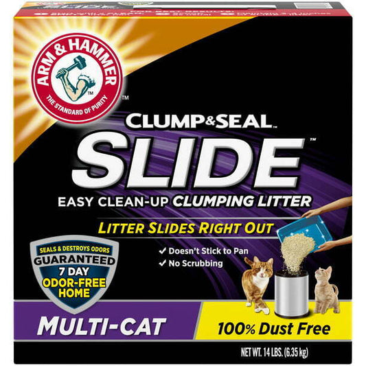 Arm & Hammer Slide Easy Clean-Up Clumping Non-Stick Multi-Cat Litter 14-38 lb