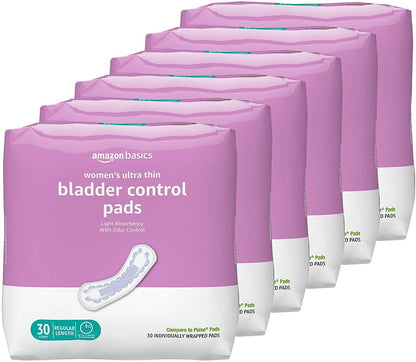 Incontinence & Postpartum Bladder Control Pads For Women, Compare To Poise