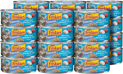 Purina Friskies Shreds In Gravy or Sauce Wet Cat Food - 5.5 oz, 24 Cans