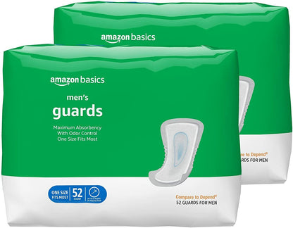 Incontinence Guards for Men, Maximum Absorbency, Compare To Depend 52 Pads