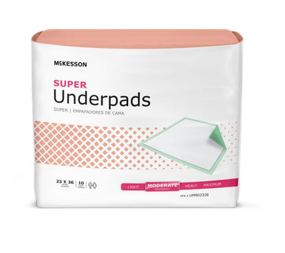 McKesson Disposable Incontinence Super & Ultra Underpads Bed Pads Chucks
