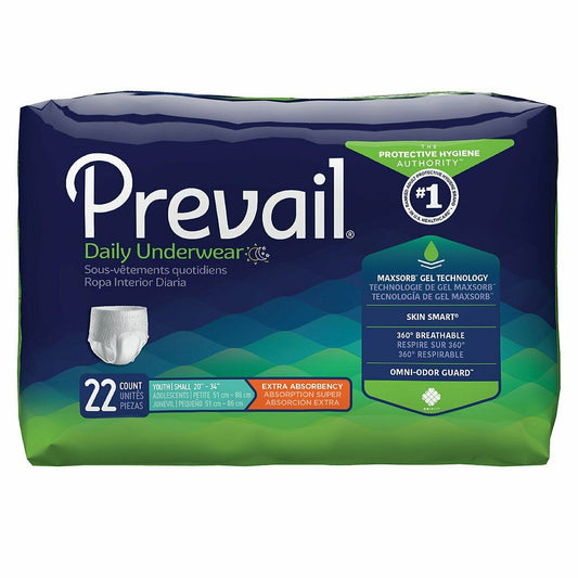 Prevail Daily Unisex Incontinence Underwear Pull-Up Diapers, Extra S/M/L/XL